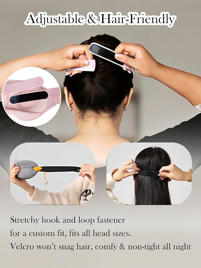 3D Blackout Sleep Mask with Ear Plugs Adjustable Soft Travel Eye Mask for Airplane & Night Sleeping Grey