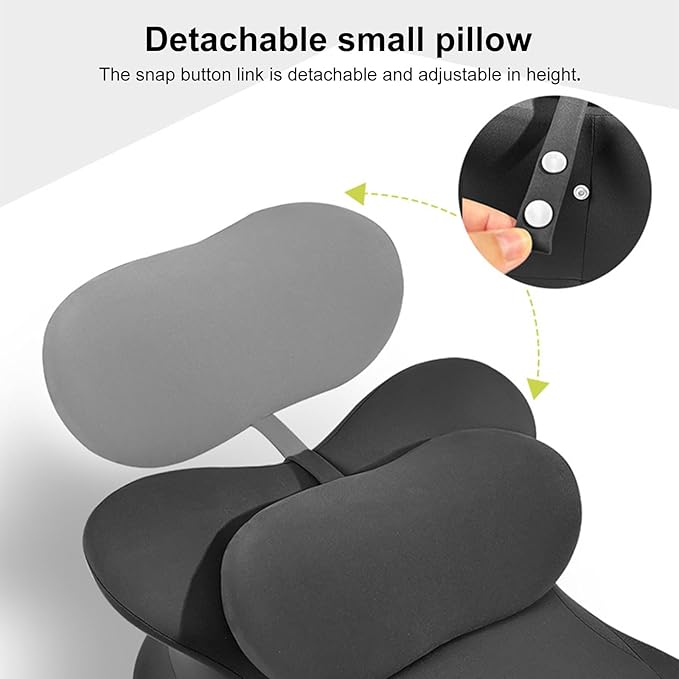 Memory Foam Wedge Pillow, 27° Angled Ergonomic Support for Neck, Waist & Back, Face Down, Multi-Position Prone Pillows for Sleeping, Nap, Bed Rest Reading, Massage, Posture & Pain Relief, Watching TV