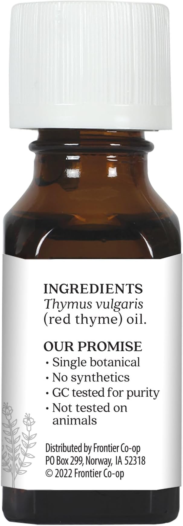 Aura Cacia Red Thyme Essential Oil, GC/MS Tested for Purity | 0.5 Fl Oz (Pack of 1)