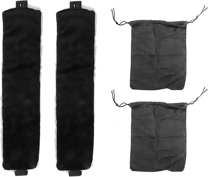 Travel Pillow Neck Pillow Alternative - Soft Lightweight Airplane Head Straps and Car Support Band, Travel Essentials for Long Flights or Car Ride, Can Be Used as Sleep or Travel Eye Mask (2 Pack)