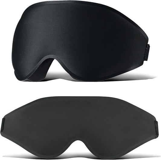 3D Light Blocking Sleep Eye Mask, No Pressure Eye Mask, Ultra Soft Eye Cover, Deep Sleep Mask, Night Blindfold, Home Office Nap Eye Mask