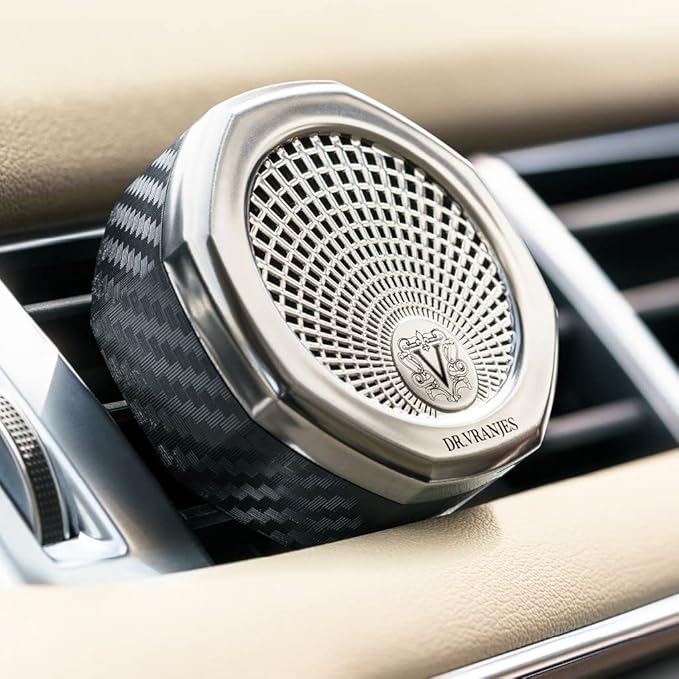 Dr. Vranjes Carparfum Nickel – Rosso Nobile Fragrance – Luxury Italian Car Air Freshener & Vent Diffuser – Made in Florence, Italy