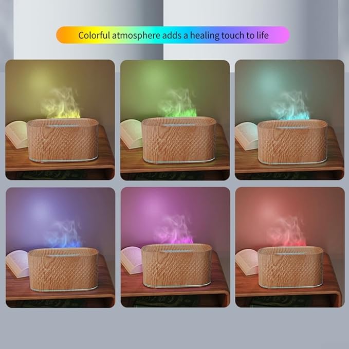 160ml Essential Oil Diffuser with Auto Shut Off and 7 Color Night Lights, Provides Continuous and Intermittent Spray Modes for Home and Office