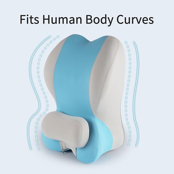 Reading Prone, Memory Foam Ergonomic Wedge Pillow for Bed Sitting Up Prone Pillow Face Down Sleep,Resting, Relaxing Back Pain Relief, with Removable Cover