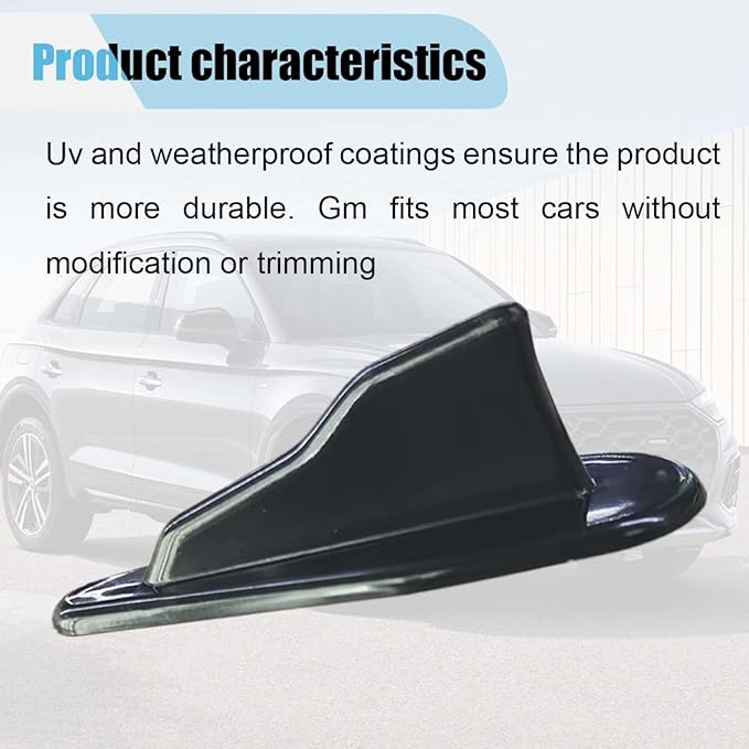 10PCS Rear Diffuser Car Shark Fin Spoiler Kit, Black Mini Spoiler Roof Wing, Auto Rear Tail Wing Compatible with Air Vortex Generator, Universal Car Decoration Accessories (Black)