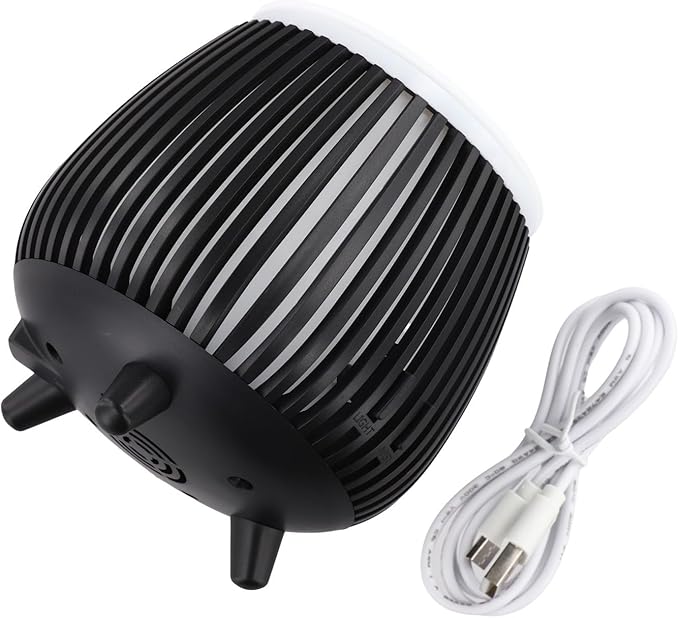 Essential Oil Diffuser and Humidifier with LED Mood Light, Quiet Ultrasonic-Aromatherapy Machine for Home Bedroom Office, Portable Air Freshener with Auto Shut-Off(Black)