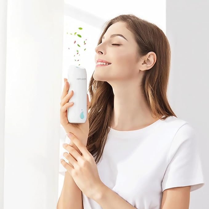 Automatic Timing Essential Oil Aroma Diffuser White – Household Fragrance Air Refresher with Auto Shut-Off for Home Relaxation and Aromatherapy