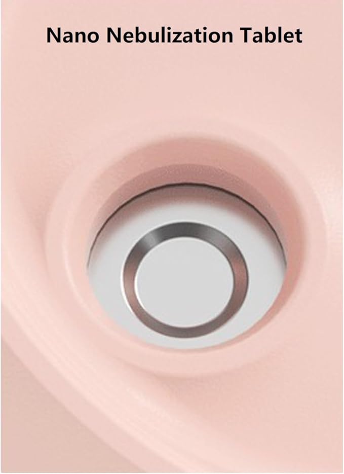 Mini USB Humidifier - Large Capacity, Ultra-Quiet 20dB, 2 Modes (Continuous/Intermittent) with Anti-Dry Burn & Night Light, Nano Mist for Room/Car/Office Desk (<10㎡) (White, 220ml)
