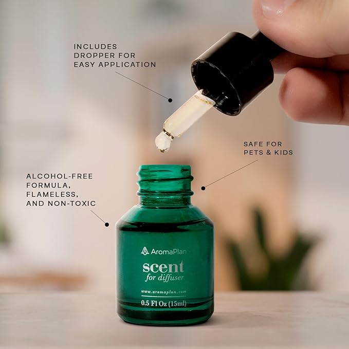 AromaPlan Hotel Scent Diffuser Oil, 24 Knights 15 mL, 0.5 Fl.oz- Luxury Hotel Fragrance in Dropper Bottle for Aromatherapy -Hotel Essential Oil Fragrance Scent Diffuser Oil, USA Made