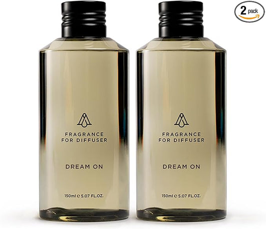 AromaPlan Hotel Scents Dream On 5 Fl Oz (2 Pack), Luxury Aroma & Hotel Fragrance Diffuser Oil- Hotel Diffuser Oil for Aromatherapy- USA Made, Bigger Bottle, Bolder Aroma & Longer Lasting