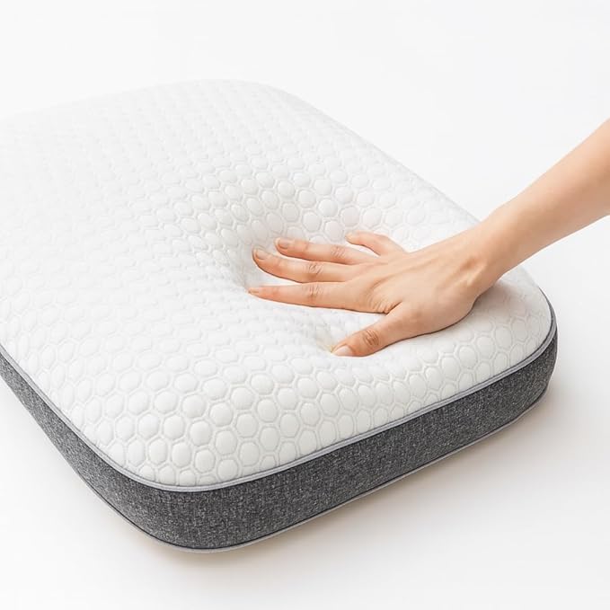 King Size Pillows – Pack of 2 – Memory Foam Bed Pillows 36” x 16” x 5.5” – Orthopedic Support with Washable Cover & Gift Bag – Hypoallergenic – Ideal for Side & Back Sleepers