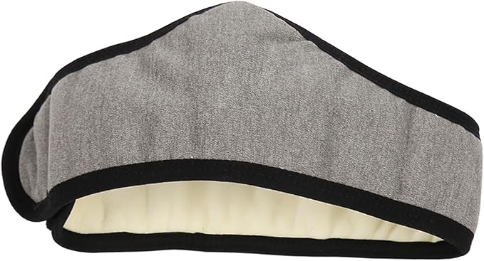 Sleep Mask for Side Sleeper Women Men, Eye Mask for Sleeping Light Blocking, Sleeping Ear Wrap Ear Adjustable Breathable Warm for Flight Nap (Gray)
