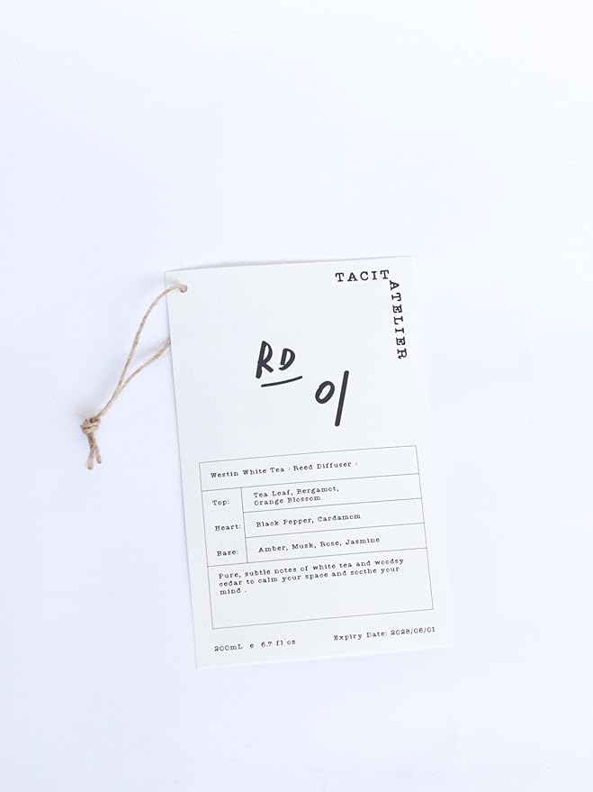 Aroma Reed Diffuser 6.7 Fl.oz Delicate Scent for Home Decor and Air Freshening Reed Scented Diffuser Home Decor Air Freshener for Bathroom Living Room Office (Westin White Tea)