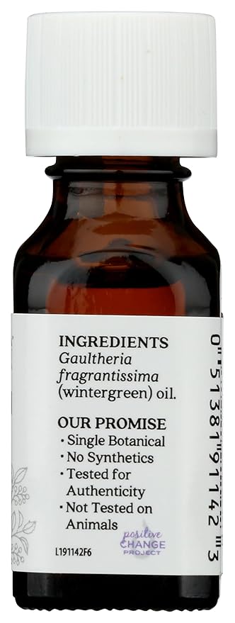 AURA CACIA Wintergreen Essential Oil, 0.5 FZ