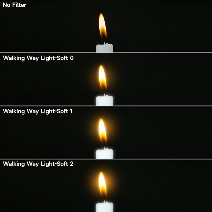 Walking Way 77MM Soft Focus Filter White Pro Mist Diffusion Filter Ultra Light Dreamy Fog Effect Circular Lens Filter Softening Diffuser for Video/Vlog/Portrait Photography
