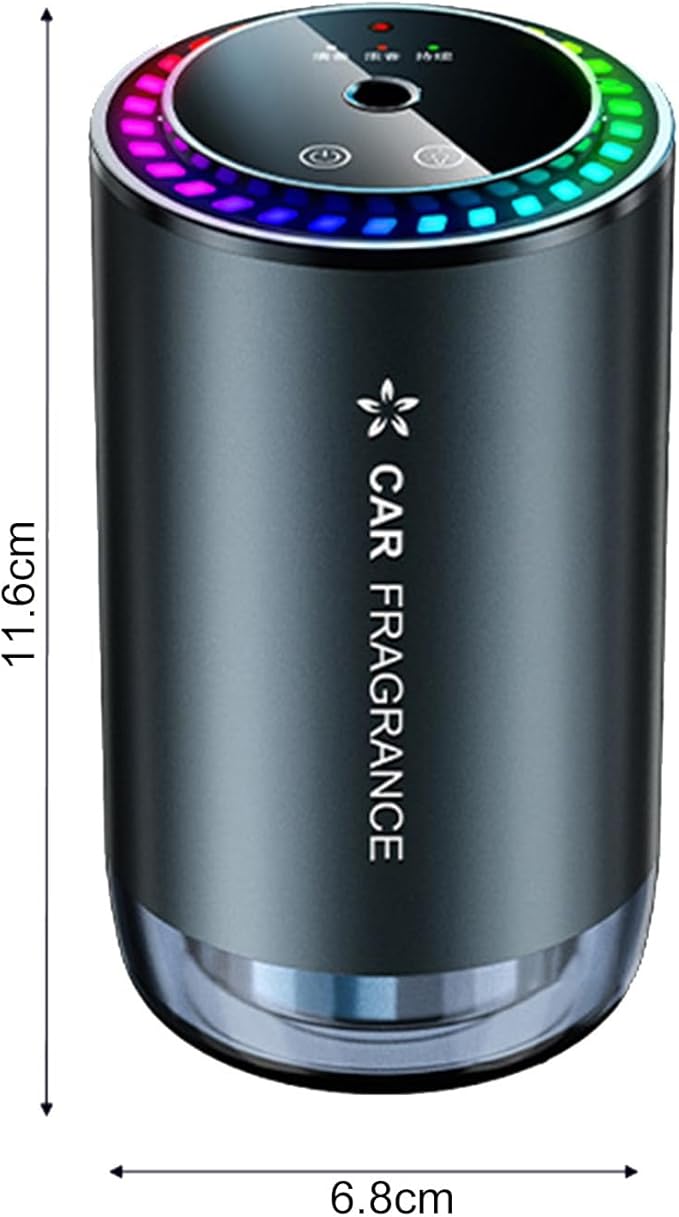 Worparsen Mist Ultrasonic Humidifier Car Fragrance Diffuser Sure Here's A Product Title for Listing Air Freshener with Colorful Light Rechargeable Auto Chance