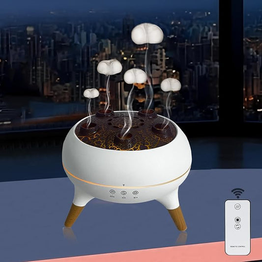 Aroma Diffuser with 7-Color Changing Lights, Quiet Ultrasonic Essential Oil Diffuser for Home, Auto Shut-Off, Cool Mist Humidifier for Bedroom, Office, Yoga