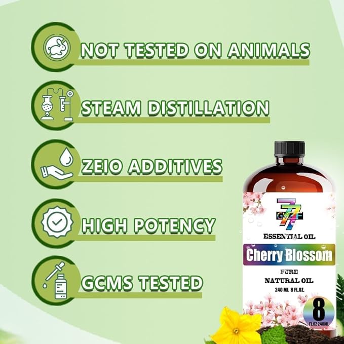 Magnolia Essential Oil - Magnolia Oils for Diffusers, Humidifiers, DIY Candles, Soap, Cleaning, Home, Office, Yoga, Massage, Gifts - 8 fl oz (240 ml) - GV77ZF