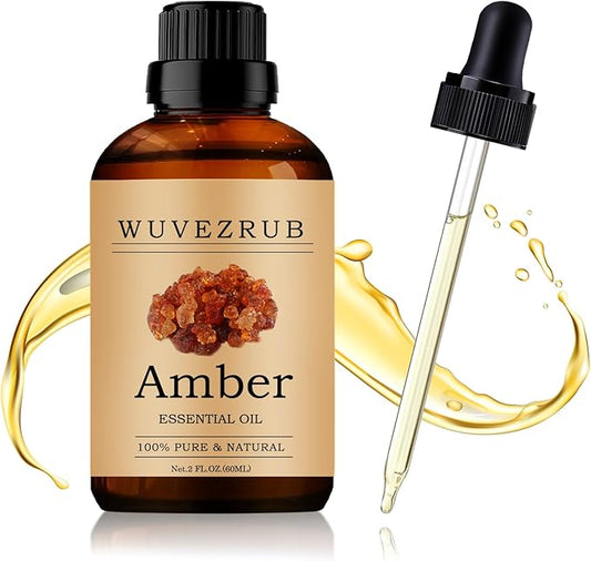 Amber Essential Oil 60ML - 100% Pure and Natural Oils for Aromatherapy Diffuser - 2 Fl Oz/Amber