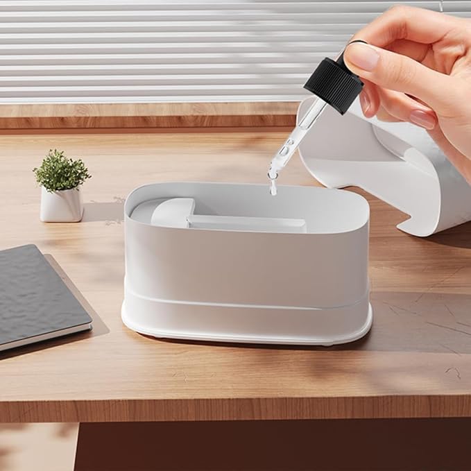 Protable Flame Effect USB Aroma Diffuser - 160 Capacity Essential Oil Humidifier with Auto Shut-Off, Waterless Protection & Mist Projector for Home/Bedroom Relaxation (Grain)