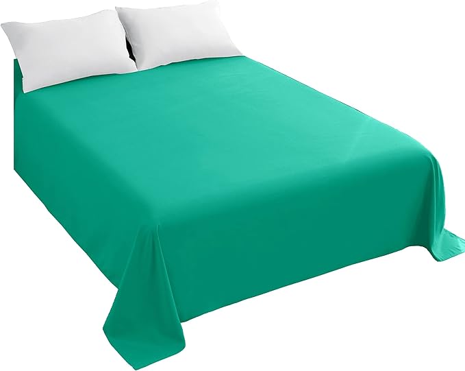 Sfoothome Queen Sheets Set - Hotel Luxury 4-Piece Bed Set, Extra Deep Pocket, 1800 Series Bedding Set, Wrinkle & Fade Resistant, Sheet & Pillow Case Set (Queen, Turquoise)