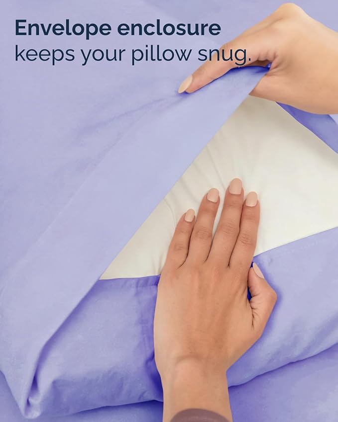 Twin XL 4 Piece Sheet Set - Comfy Breathable & Cooling - Hotel Luxury Bedding for Women, Men, Kids, Teens & Children - 1 Flat & 1 Fitted Sheet & 2 Pillowcases w/ Deep Pockets - Wrinkle Free - Lavender