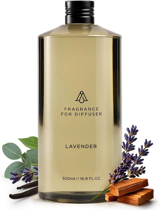 AromaPlan Hotel Scents Lavender 16 Fl Oz (473ml), Home Luxury Aroma & Diffuser Oil for Aromatherapy - USA Made, Bigger Bottle, Bolder Aroma & Longer Lasting
