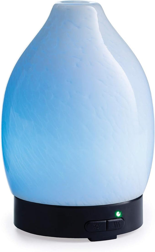 Airome Moonstone Medium Essential Oil Diffuser|100 mL Humidifying Ultrasonic Aromatherapy Diffuser 8 Colorful LED Lights, Intermittent & Continual Mist, Auto Shut-Off