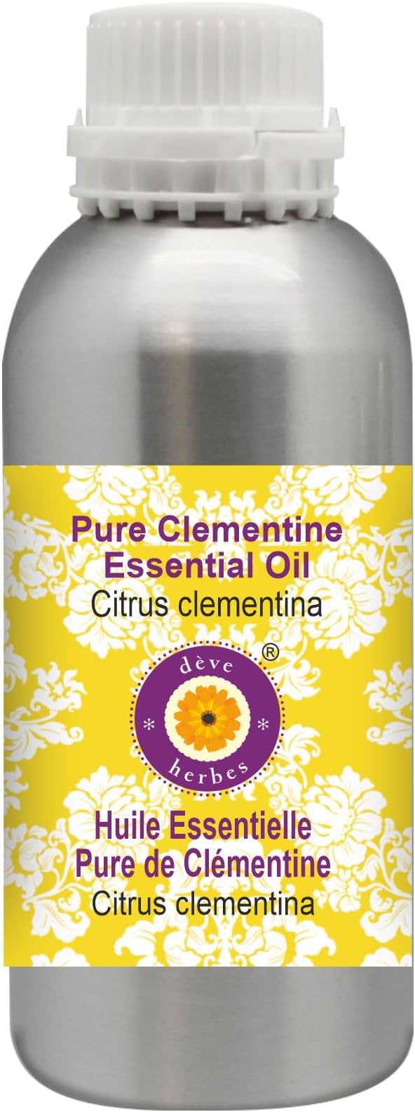 Deve Herbes Pure Clementine Essential Oil (Citrus Clementina) Steam Distilled 1250ml (42 oz)