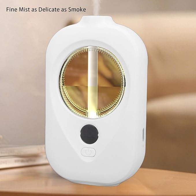 HURRISE Essential Oil Diffuser Quiet Automatic Fragrance Dispenser for Home Office Bedroom 50ml