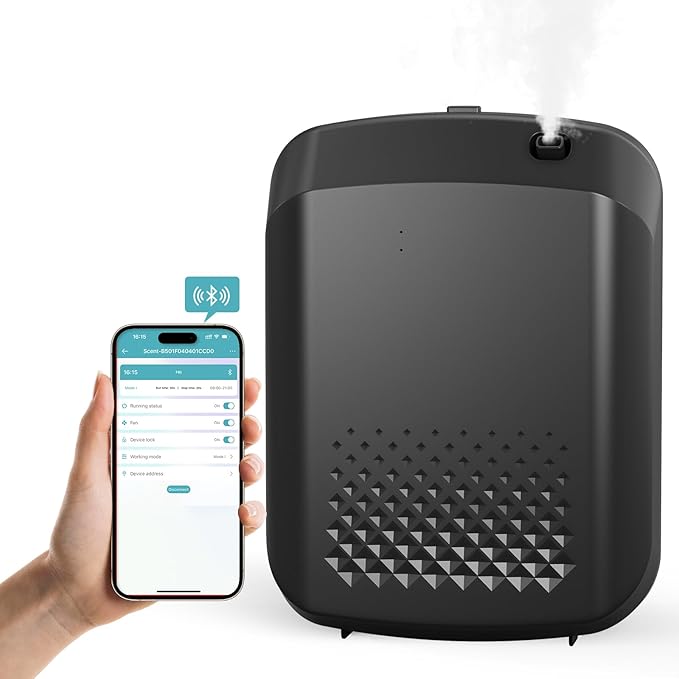 Waterless Essential Oil Diffuser, Yofuly Smart Scent Air Machine for Home, Cold Air Fragrance Diffuser for Large Area, Spa, Office and Business Use, 1500 Sq. Ft Coverage Hotel Collection Diffuser