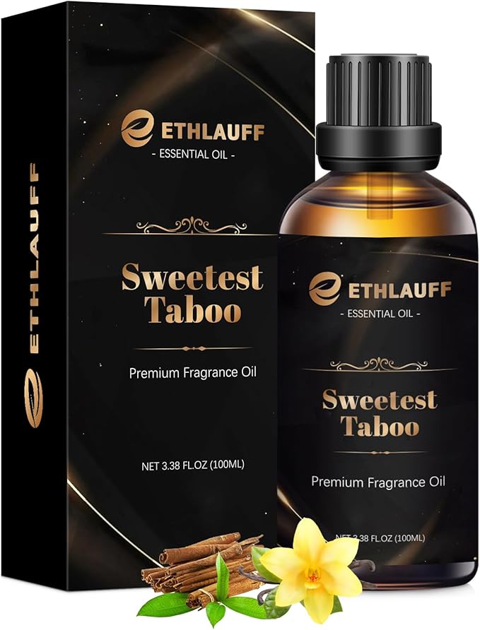 Sweetest Taboo Fragrance Oil 3.38FL.OZ - Mens Scented Oil for Candle Scents for Candle Making, Soap Making Scents, Diffuser Oils Scents