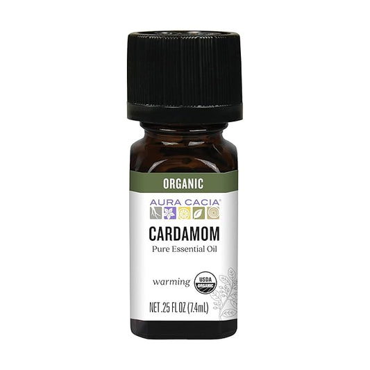 AURA CACIA Organic Cardamom, 0.25 FZ