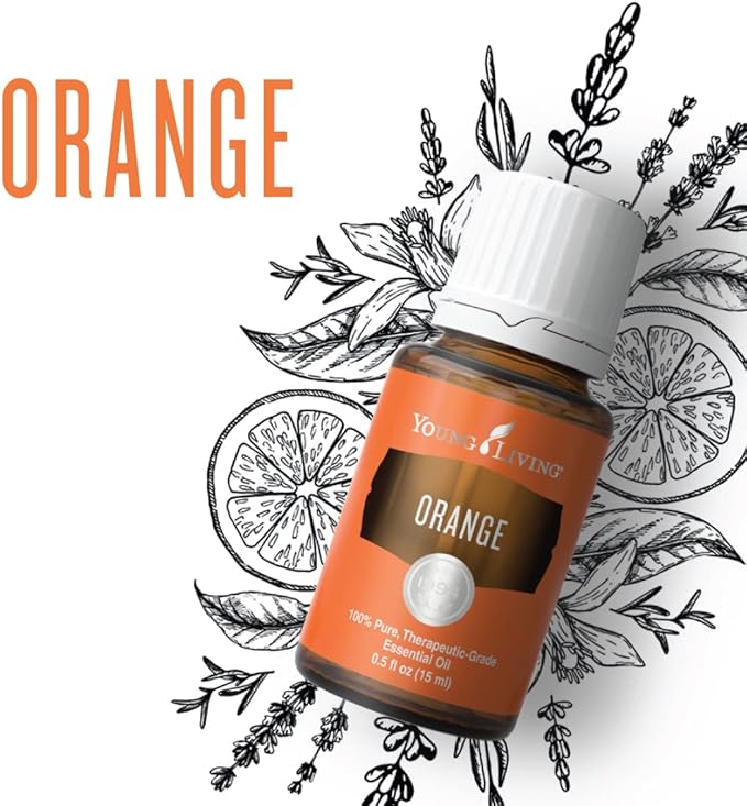 Young Living Orange Essential Oil, 15 ml – Bright Citrus Aroma for Diffuser, Topical Use & DIY Blends | Fresh, Uplifting Scent | Carefully Crafted with Seed to Seal Commitment