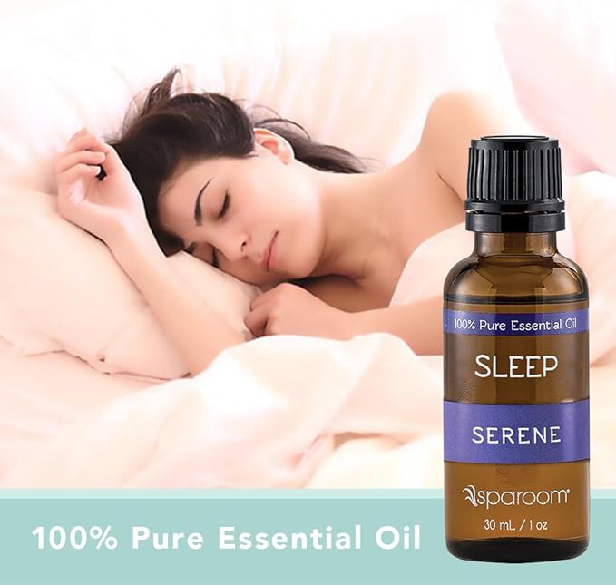 SpaRoom Aromatherapy 100% Pure Undiluted Essential Oil, Serene Sleep Blend, 30 mL