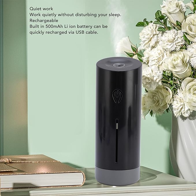 Essential Oil Diffuser, 50ml Quiet Aromatherapy Diffuser Supports Sound Sensing, 3 Timer Setting Adjustable Spray Mode for 60㎡ Area Home Office Spa