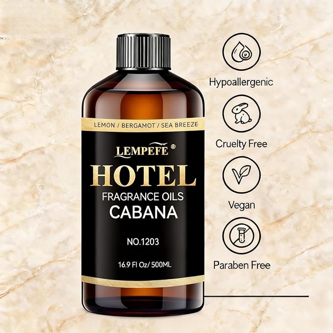 Luxury Hotel Scent Aroma Oil 500 mL (16.9 fl oz), Inspired 5 Star Hotel Fragrance Oil for Diffuser, Long Lasting Calming Aromatherapy Oil