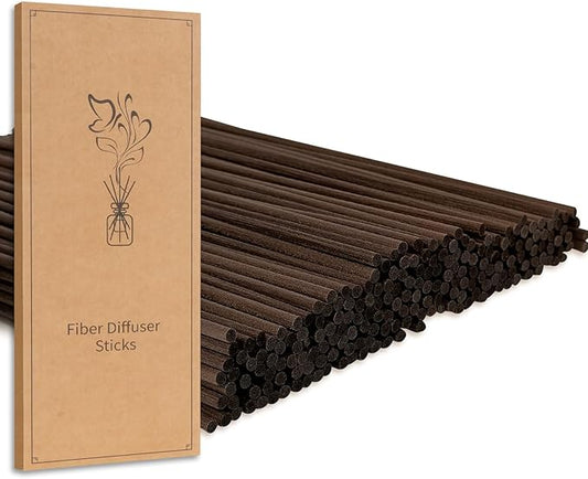 90Pcs Reed Diffuser Sticks-7.5Inch/4mm Brown Rattan Wood Sticks Reed Sticks Essential Oil Aroma Diffuser Reeds Aroma Fragrance Refills (4mm X 19cm (90pcs))