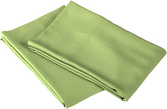 European Square Pillow Shams -Hotel Quality European 24" x 24" Euro Pillow Shams Set of 2,100% Cotton Cushion Cover Gorgeous Euro Size Decorative Pillow CoversSage Solid