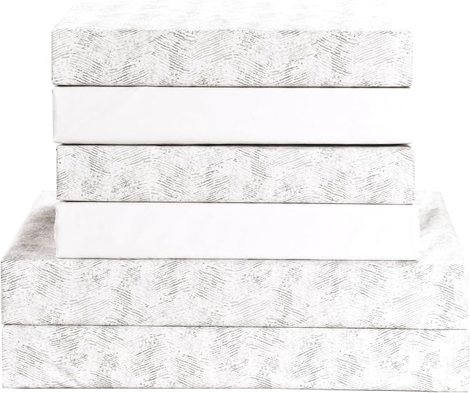 Elegant Comfort Softest and Coziest 6-Piece Sheet Set - 1500 Premium Hotel Quality Microfiber - Deep Pocket, Wrinkle Resistant 6-Piece Wave Pattern Bed Sheet Set, Twin XL, Wave Beige