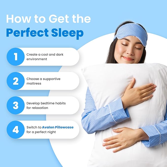 Avalon Bedding Pillow Cases Standard Size White Pillow Cases Set of 4 Cotton Blend 200 TC Soft & Breathable Perfect for Home & Hospital, Hotel Quality Queen Pillow Protectors 30x20 Inches