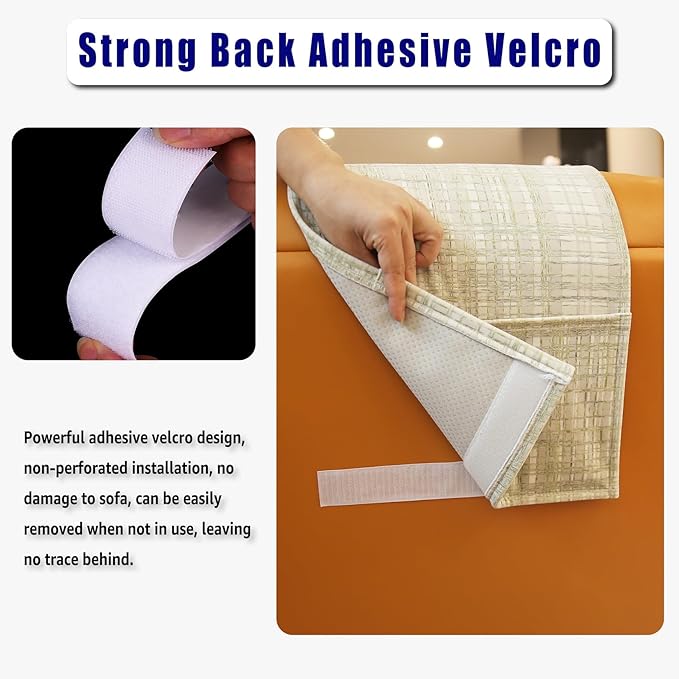 Non-Slip Head Pillow for Recliners - Neck Support Cushion with Velvet Cover for Pain Relief at Home, Office and Travel (Stripes)