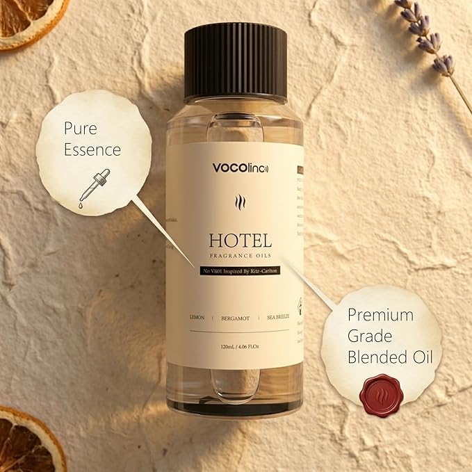 Hotel Collection Diffuser Oil - White Tea- Inspired by Luxury Five Star Hotel Scent Oil for Essential Oil & Waterless Diffusers, Luxurious Scen Notes of White Tea, Rose, Sandalwood(4.06FL.OZ)