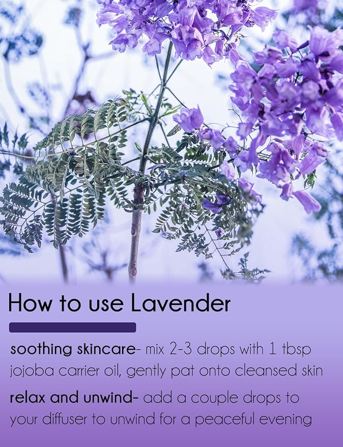 Lavender 40-42 Essential Oil – 16 fl oz (473 ml) Aluminum Bottle w/Plug Cap – 100% Pure Essential Oil – GreenHealth