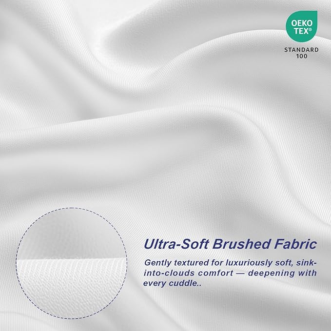 18x18 Pillow Inserts Set of 2–Hypoallergenic Square Pillow Inserts, Oeko-TEX Certified Virgin Down Alternative Filling, Machine Washable