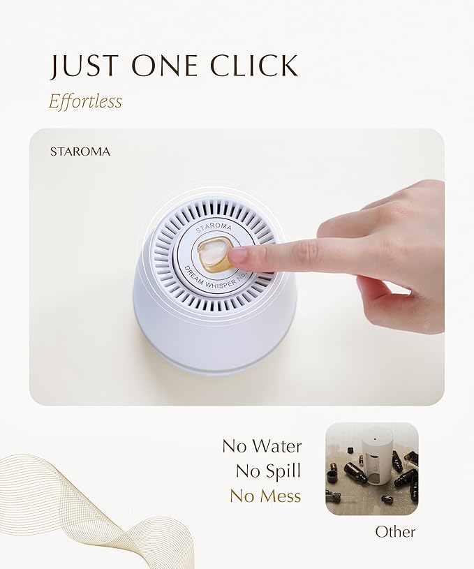 Fresh (Fruity Essential Oil Refill), Compatible with STAROMA Waterless Essential Oil Diffuser – Premium Aromatherapy Fragrance, Gentle and Consistent Scent – for Car, Office, 200 sqft Small Room