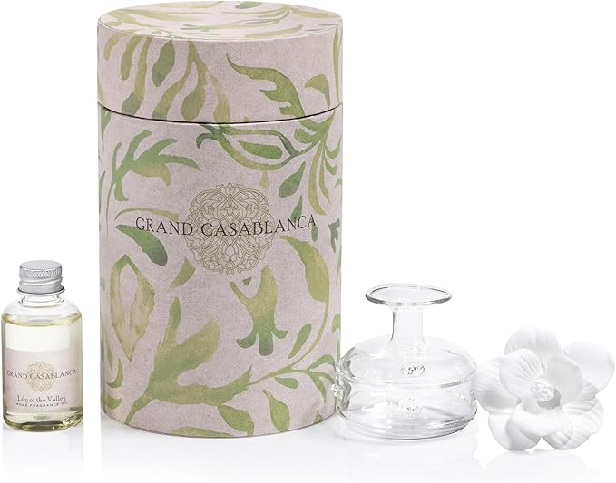 Mini Grand Casablanca Porcelain Lily of the Valley Diffuser by Zodax