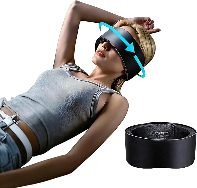 ANTETOKO®Integrated Soundproof Sleep Eye Mask for Men Women,100% Blocking Light 3D Contoured Sleeping Mask for Side Sleeper,Zero Pressure with Adjustable Headband for Night Sleeping,Work Nap