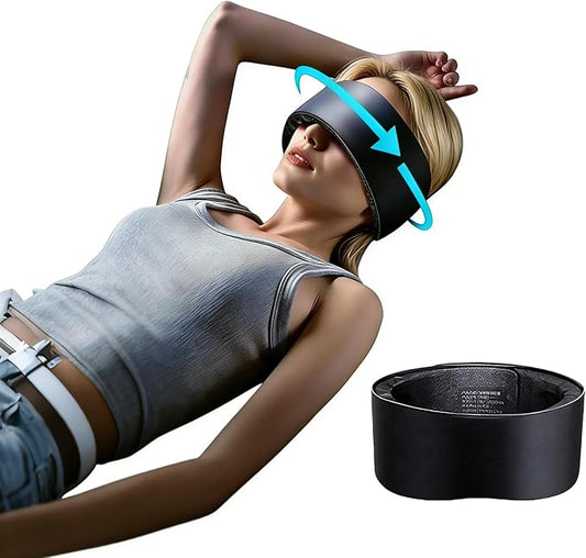ANTETOKO®Integrated Soundproof Sleep Eye Mask for Men Women,100% Blocking Light 3D Contoured Sleeping Mask for Side Sleeper,Zero Pressure with Adjustable Headband for Night Sleeping,Work Nap