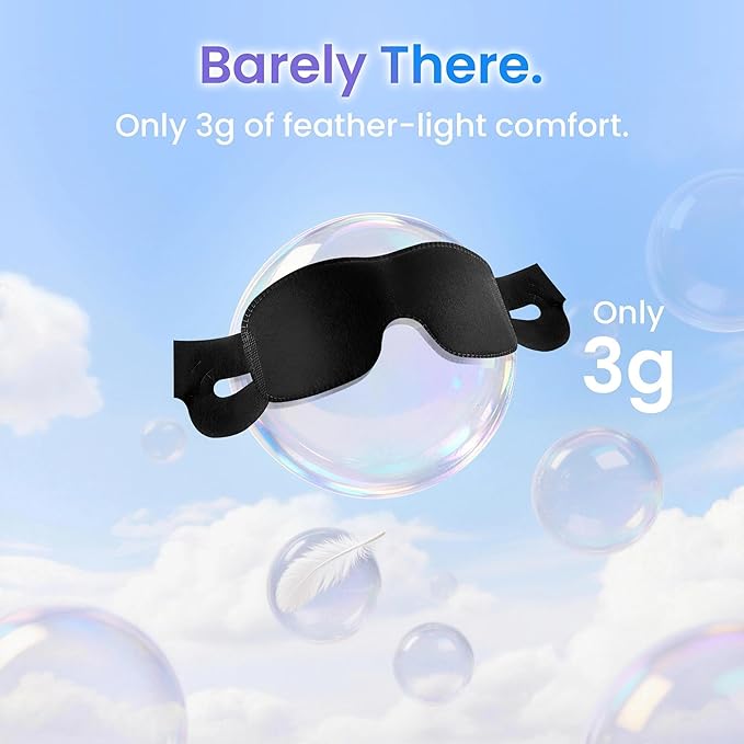 42-Pack Bulk Disposable Sleep Masks, Individually-Wrapped Eye Mask for Sleep, Blackout Night Mask Value Pack for Travel, Spa, Guests, Business Trips, Hospitals & Shift Workers